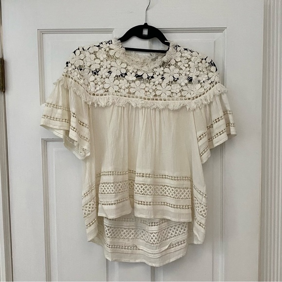 Sea NY 3D Lace + Gauze Top - Picture 2 of 6